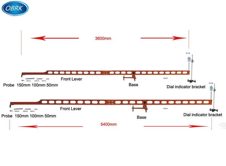 Beam Deflection Test Apparatus - 3.6m 5.4m 7.2m Steel