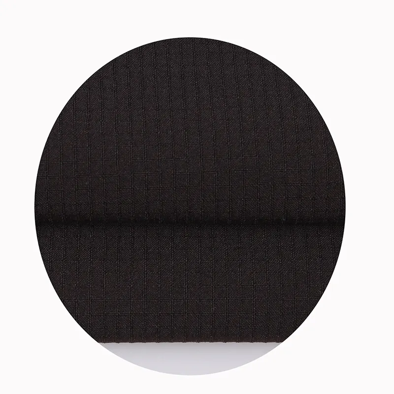 Wholesale 94% recycle polyester 6% elastane stretch fabric ripstop woven fabric for garments pants trousers