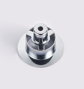 Válvula de desagüe click-clack de acero inoxidable cromada con varilla larga y rosca G1-1/4 para lavabos de sobreponer - Product Image 3