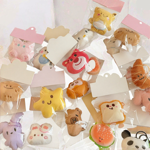 Llavero de peluche de dibujos animados, colgante de animal de peluche suave, oso pan, rana estrella, regalo para boda, cumpleaños, San Valentín - Product Image 2
