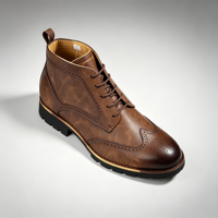 CACATUA Nouvelle Collection Bottes Chukka Montantes Homme en Cuir PU Bruni Imperméables Antidérapantes à Lacets Hiver 6593-6
