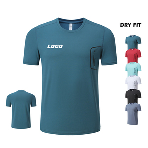 T-shirt à col rond pour homme, séchage rapide, athlétique, décontracté, imprimé réfléchissant, manches courtes - Product Image 2