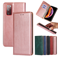Galaxy not 4 için/5/20 iş cep telefonu cüzdan kılıf Premium manyetik PU kapak için samsung A7/8/5 j3 S7/6 deri Flip Case