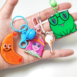 Custom Printed Acrylic Key Chain Anime Cartoon Plastic Key Chain Cute Christmas Gift