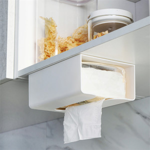Boîte à mouchoirs murale en PP, design moderne pour salon et salle de bain, rangement pour mouchoirs à tirer - Product Image 1