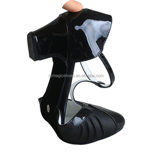Chaussures de danse latine en cuir véritable de très haute qualité pour femmes noires - Product Image 5