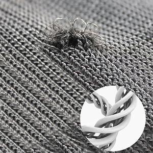 Gants anti-coupure en fibre de verre noire personnalisables, directement de l'usine, à double couche, manches longues, protection sûre pour - Product Image 3