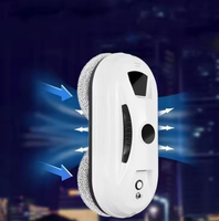 PORITOU Nettoyeur de vitres électrique domestique, robot lave-vitres anti-chute, moteur sans balais, nettoyage intelligent et écologique pour