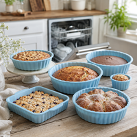 Ensemble de moules à gâteau en silicone antiadhésifs personnalisés OEM, qualité alimentaire, rond, flexible, résistant à la chaleur, passe au lave-vaisselle