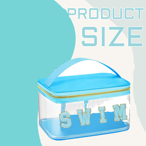 Hot <strong>Sale</strong> Waterproof Transparent Pvc Embroidery Letter <strong>Cosmetic</strong> <strong>Bag</strong> Women Large Capacity Travel Toiletry <strong>Bag</strong> Makeup <strong>Bag</strong> - Product Image 3