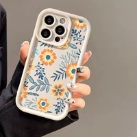 Coques de Téléphone Antichoc Luxe Fleurs pour iPhone 17 Air 16 15 Plus Pro Max 14 13 12 11 X – Housse de Protection Arrière Anti-chute