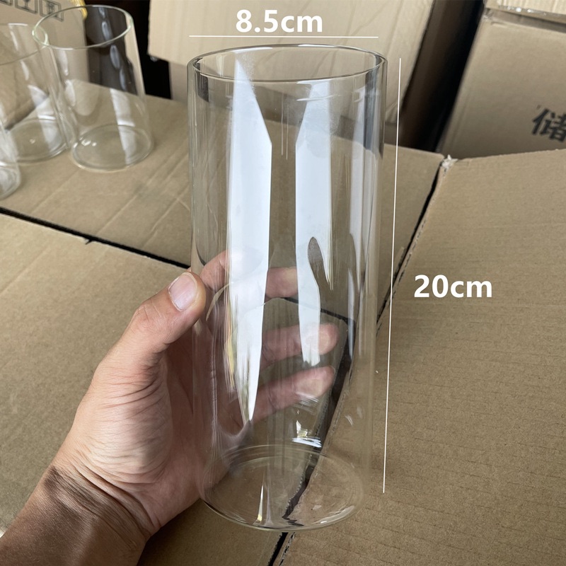Simple candle cup transparent candlestick religious candle glass jar wedding restaurant candle holder