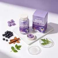 Gummies Équilibre Hormonal pour Femmes Atteintes de SOPK avec Myo-Inositol, Vitamine D3 et Extrait de Palmier Nain pour le Soutien Immunitaire, du Cycle et du Métabolisme