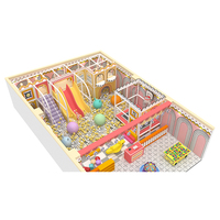 Parc d'attractions d'aventure de luxe pour enfants, installations de terrain de jeux intérieur, centre commercial, toboggans