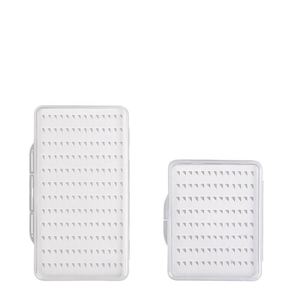 Caja de archivos de pesca con mosca ultrafina transparente SML, caja de anzuelos de pesca con mosca, caja de herramientas de aparejos de pesca con cebo impermeable de plástico - Product Image 1