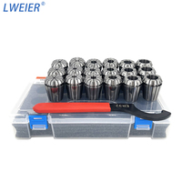 Jeu de mandrins ER16 ER20 ER25 ER32 ER40 de haute précision, économique et abordable pour CNC, état neuf, fabriqué en plastique, métal et acier