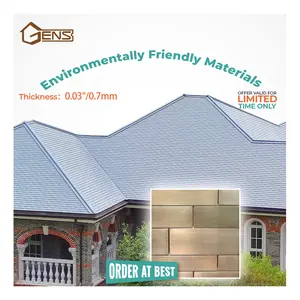 New Design Elegant KME TECU Copper Roofing Tiles For Stylish Homes With Custom Design