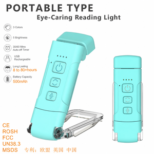 Luz de Lectura LED Portátil, Recargable, Flexible, con Clip, Control Táctil, Cuidado de la Vista, para Lectura Nocturna - Product Image 6