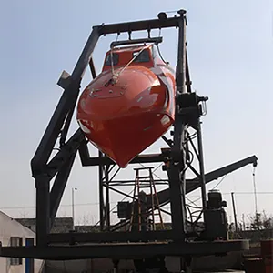 自由落体救生艇下水装置和下水吊艇架起重机绞车待售
