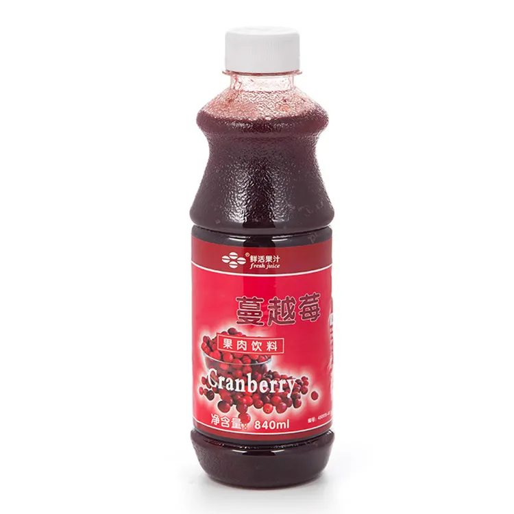 Jus Cranberry Konsentrat dengan Pulp Minuman Jus Perkalian Tinggi Bahan Baku Toko Teh Susu Padat