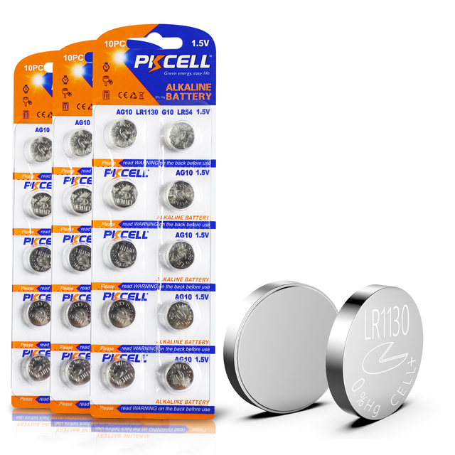 Good Quality AG10 LR1130 1.5V Alkaline Button Cell Battery for Toys & Power Tools Non Rechargeable Metal Jacket