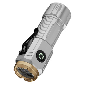 Triple Beam Flashlight Rechargeable Aluminum Alloy LED Outdoor Waterproof Bright Light With <b>Dimmer</b> Function - Product Image 1
