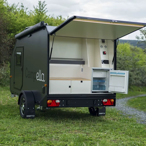 Minicaravana Campella de Calidad Excepcional, Negra, Remolcable, para 2 Personas, Aventura al Aire Libre, Todoterreno, Remolque de Viaje de Aluminio - Product Image 4