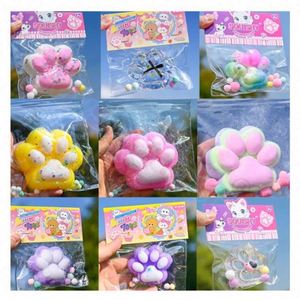 Custom Printed Cat Paw Kawaii Squishy Stress <b>Ball</b> Soft TPR Material Slow Rising Mochi Texture for Bulk Orders Ages 5-7 Years - Product Image 5