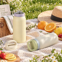 Bouteille d'eau isotherme en acier inoxydable 500 ml 750 ml avec poignée et couvercle, personnalisable avec logo, pour le sport et les activités de plein air – Vente en gros