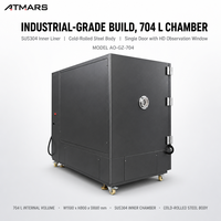 Horno de Secado por Convección Natural sin Corrientes de Aire 704L, 60-200C, PID +/-0.5C, Cámara de Prueba de Envejecimiento con PLC y Pantalla Táctil