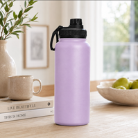 Bouteille d'eau isotherme réutilisable grande capacité 40 oz en acier inoxydable 304 pour activités sportives en extérieur (ODM/OEM)