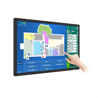 Boîtier métallique 21 27 32 43 55 65 pouces interagir intelligent tout en un écran tactile moniteur panneau pc ordinateur pour montage mural ou de bureau