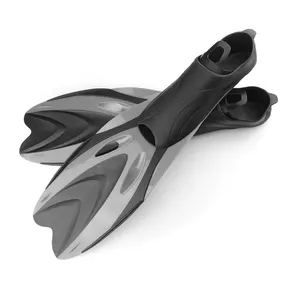 Underwater Snorkeling Swimming Flipper Diving Fin Full Foot Pocket Freediving Fishing Plastic Fins