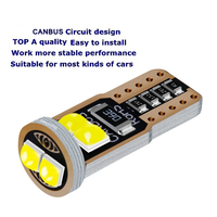 Auto bunt hohe Helligkeit T10 3030 6SMD Breiten anzeige W5W Kennzeichen leuchte Lese lampe Unendliche Tür leuchte DC 12V