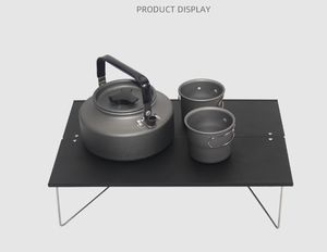 Mesa de Playa Plegable de Aluminio para Barbacoa Pequeña 2024, Mesa Portátil Mini para Acampar al Aire Libre - Product Image 2