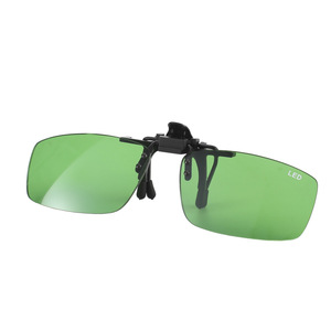 Led <b>Clip</b> On Safety Glasses Green Lens Anti Fog Plastic <b>Frame</b> For Lab Use - Product Image 3