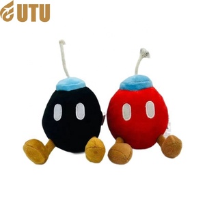 2 Poupée Mine Noire Bombe Mine Rouge Soldat Bombe Peluche Poupée-F - Product Image 1