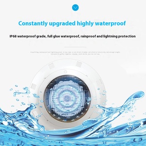 Emaux đầy màu sắc dẫn đèn hồ bơi dưới nước suối nóng dẫn tường ánh sáng nước Tính năng đài phun nước lạnh hồ bơi màu xanh trắng - Product Image 2