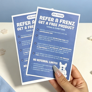 Custom Full Color Pet Brand Instruction <b>Card</b> Referral Reward Paper Business <b>Card</b> Dog Cartoon Referral <b>Gift</b> Flyer - Product Image 6