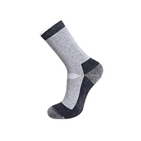 Chaussettes d'hiver épaisses en molleton thermique pour le travail, le ski et la randonnée, chaussettes personnalisées en laine mérinos
