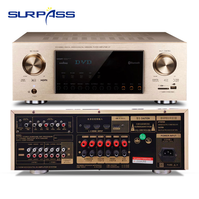 DT5.1 SURPASS High Quality 5.1 Amplifier 6 Channel Home Theater Amplifier