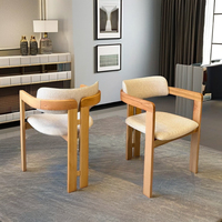 Chaise de salle à manger moderne en bois massif design simple et élégante maison hôtel restaurant école loisirs négociation nouveau métal chinois