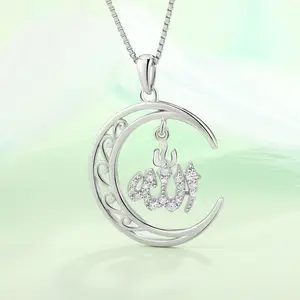 Yh Jewellery 925 Sterling Silver Islamic Pendant Religious Muslim Moon Yogo Pendant Jewelry