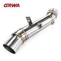 GRWA Downpipe Catalyzed N55 3.0T SS304 3.0 Pouces pour BMW F07 535i X5 E70 F15 X6 E71 F16 Downpipe d'échappement Performance