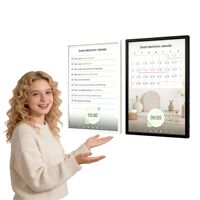 Calendario Digital de Pared de 21.5/32 Pulgadas con Pantalla Táctil Inteligente 4K, Sistema de Calendario de Google para Uso en el Hogar, Ascensores, Centros Comerciales y Educación