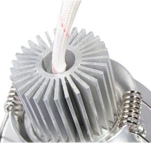 Vente en gros de downlights encastrés LED dimmables 3W, modernes, blanc froid, blanc chaud, blanc naturel, IP33, angle de faisceau 120°, AC 220V, driver inclus, pour la maison - Product Image 3