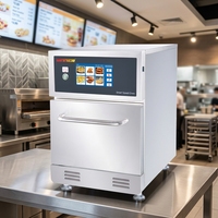 Oven Konveksi Turbo Cepat untuk Memasak di Meja Dapur, Oven Kecepatan Tinggi Komersial dengan Microwave dan Grill