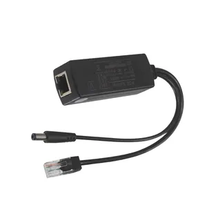 Plug 3.5Mm X 1.35Mm Poe Power Over Splitter 48V To 12V Dc Micro Usb Type C For Ip Camera