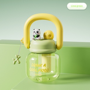 Gobelet en plastique pour enfants au design attrayant, grande capacité avec paille, portable et résistant aux hautes températures, forme ventrue - Product Image 3