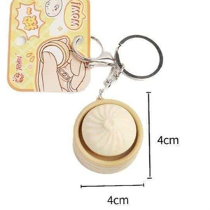 Glow Dumpling Keychains Lovely Baozi <b>Steamer</b> Random Color for GiftBags PartyFavors Wedding Favors for Guests Easy to Clean - Product Image 3